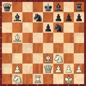 Black to play has made an unpleasant discovery