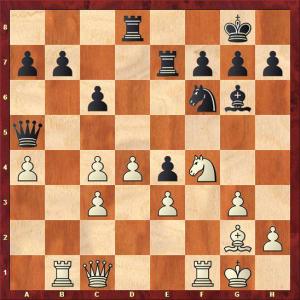 World senior team championship round 2 - Jennings vs Haase. Black to move