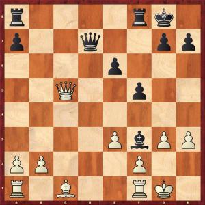 Black has a thematic pawn sacrifice