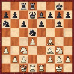 White to play has to decide whether to capture the knight